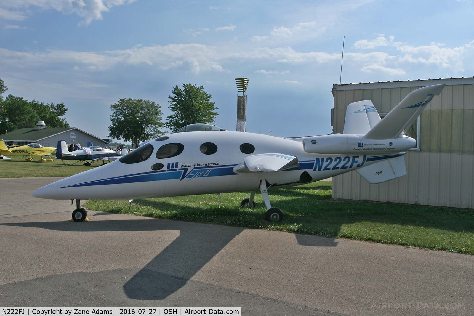 N222FJ, 1997 Scaled Composites 271 V-Jet II C/N 001, At the 2016 EAA AirVenture - Oshkosh, Wisconsin