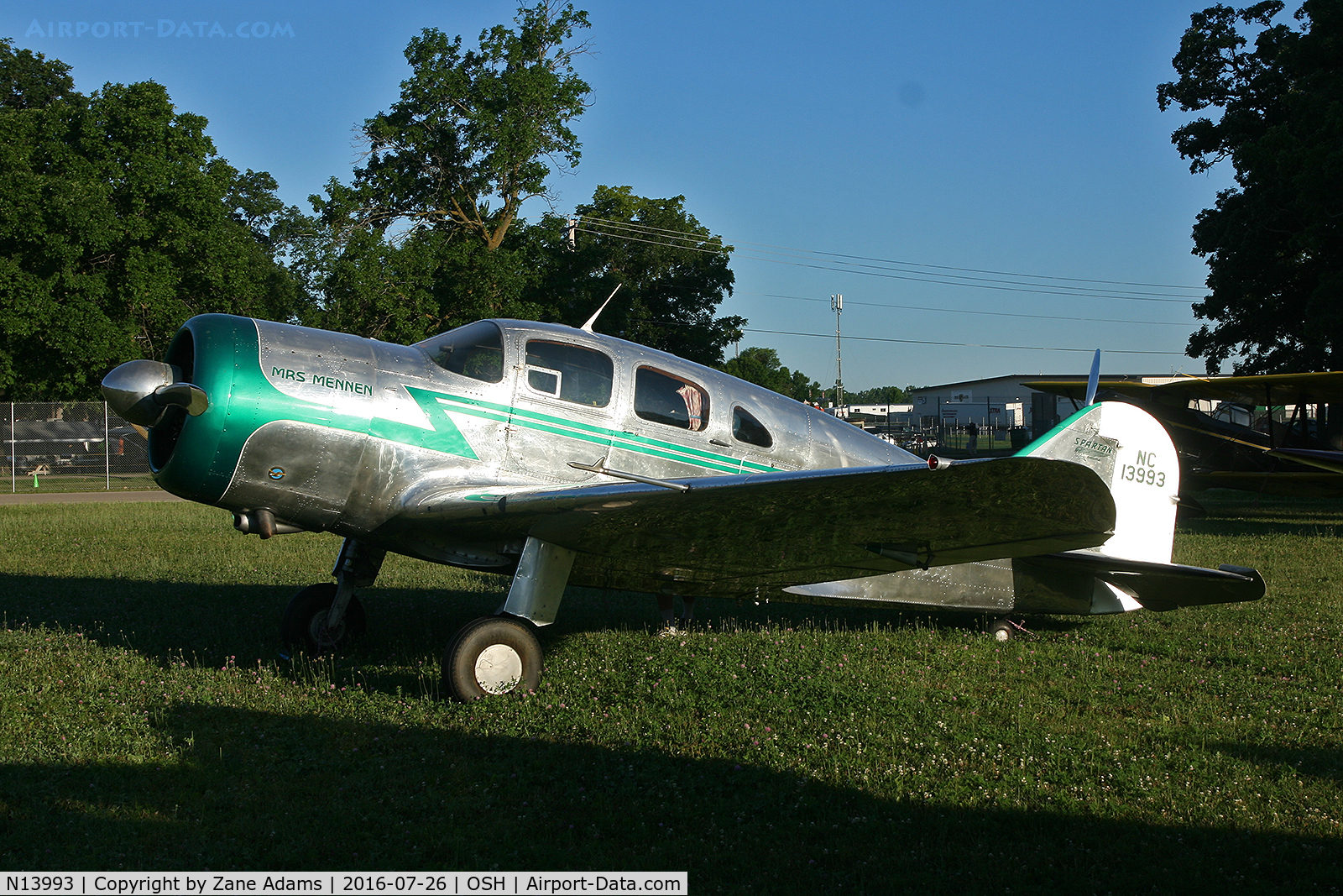 N13993, 1937 Spartan 7W Executive C/N 2, At the 2016 EAA AirVenture - Oshkosh, Wisconsin