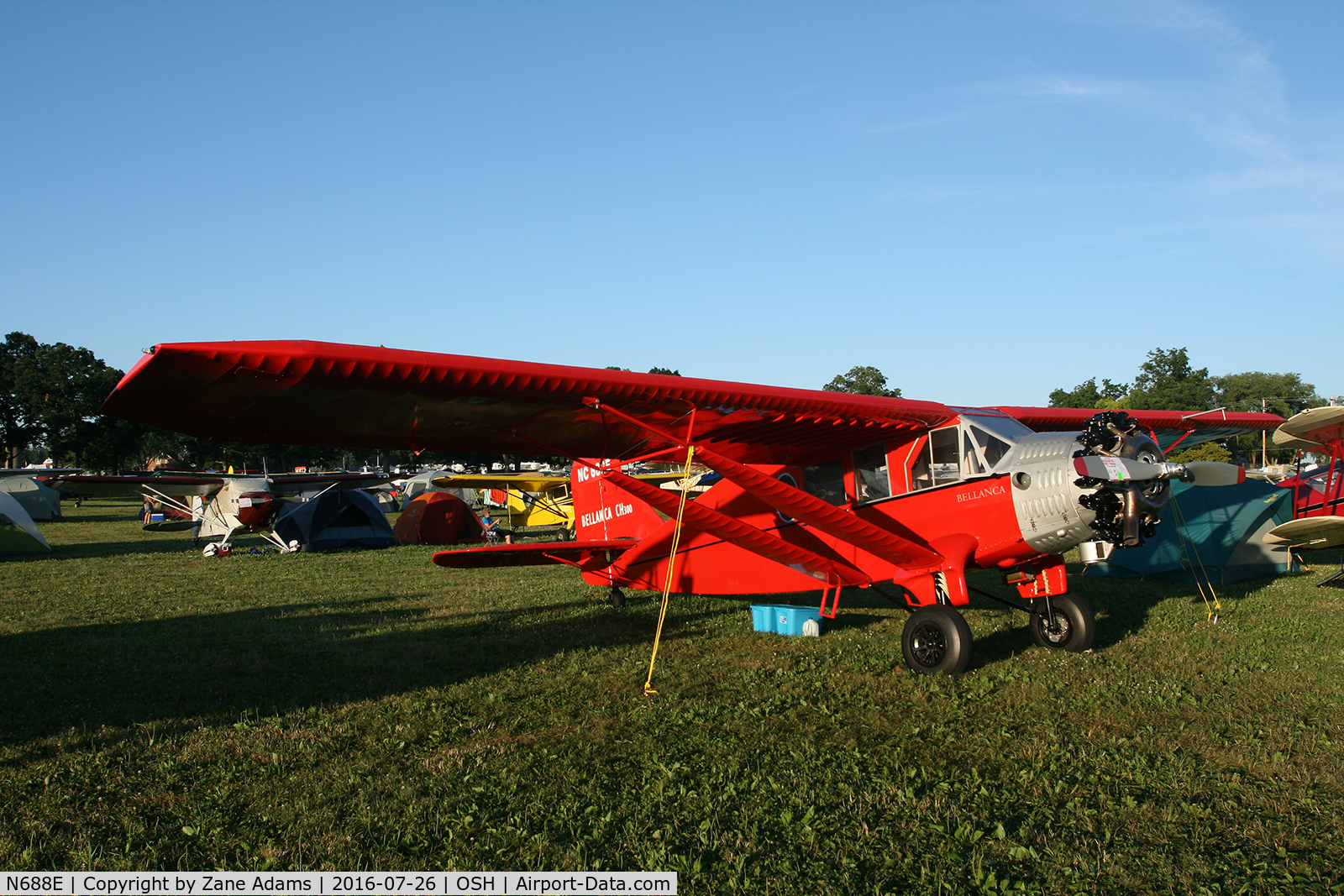 N688E, 1929 Bellanca CH300 Pacemaker C/N 137, At the 2016 EAA AirVenture - Oshkosh, Wisconsin