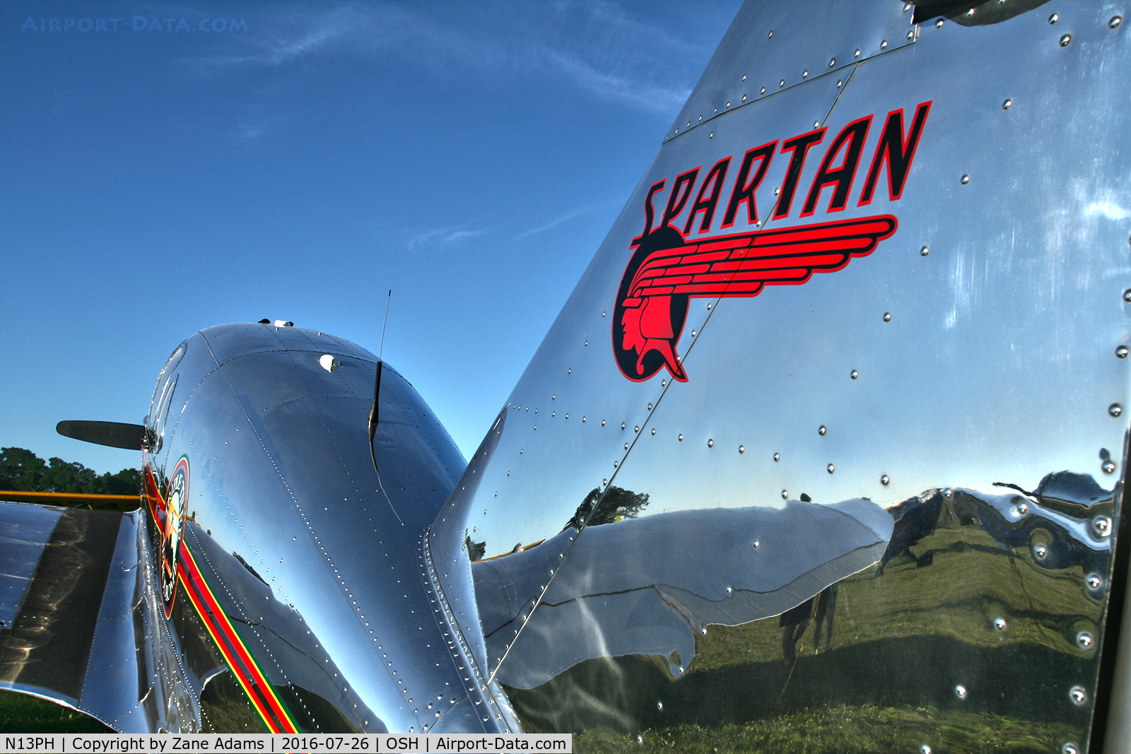 N13PH, 1938 Spartan 7W Executive C/N 13, At the 2016 EAA AirVenture - Oshkosh, Wisconsin