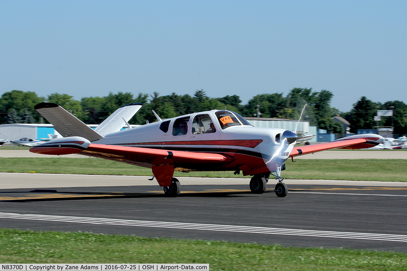 N8370D, 1958 Beech J35 Bonanza C/N D-5463, At the 2016 EAA AirVenture - Oshkosh, Wisconsin