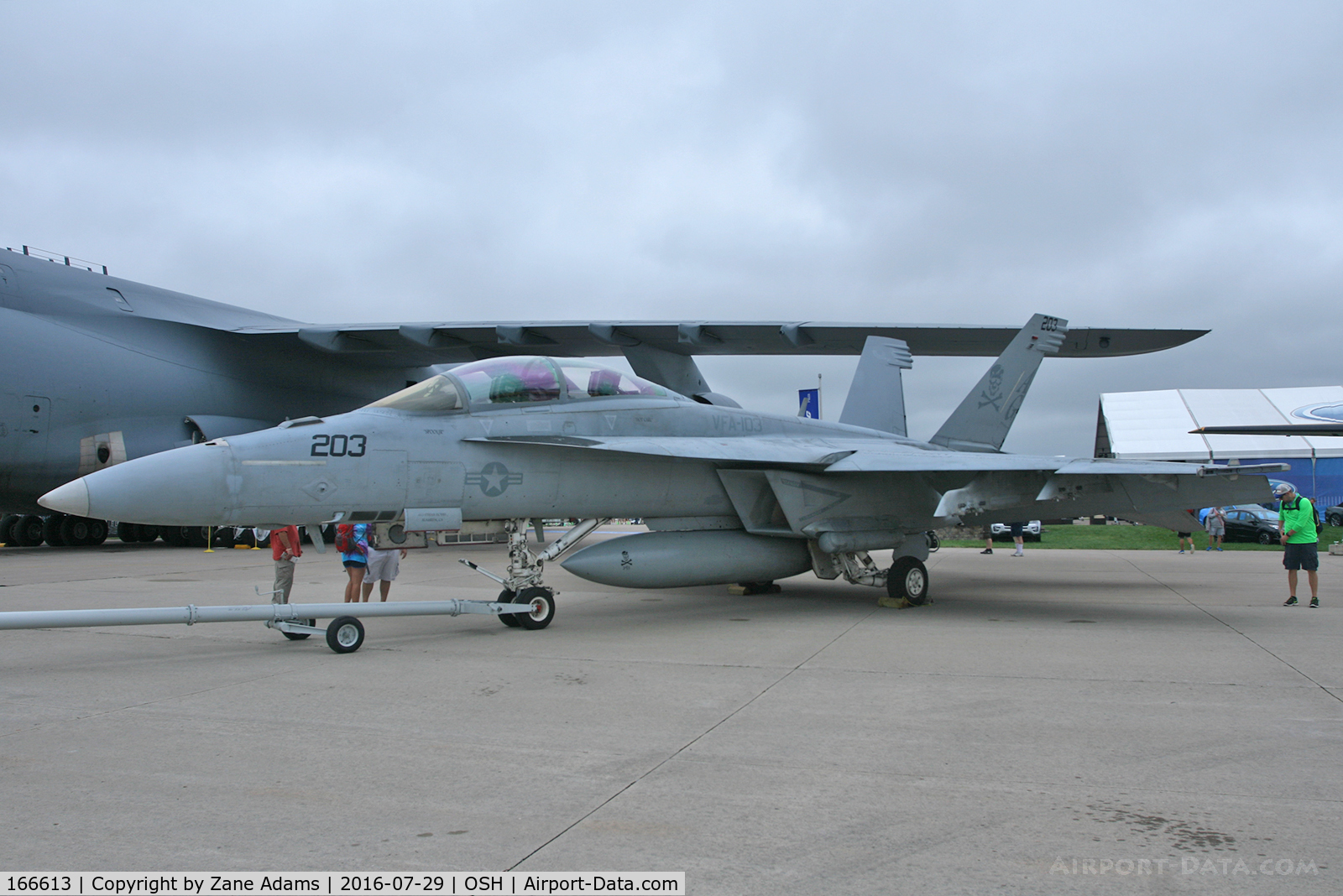 166613, Boeing F/A-18F Super Hornet C/N F106, At the 2016 EAA AirVenture - Oshkosh, Wisconsin