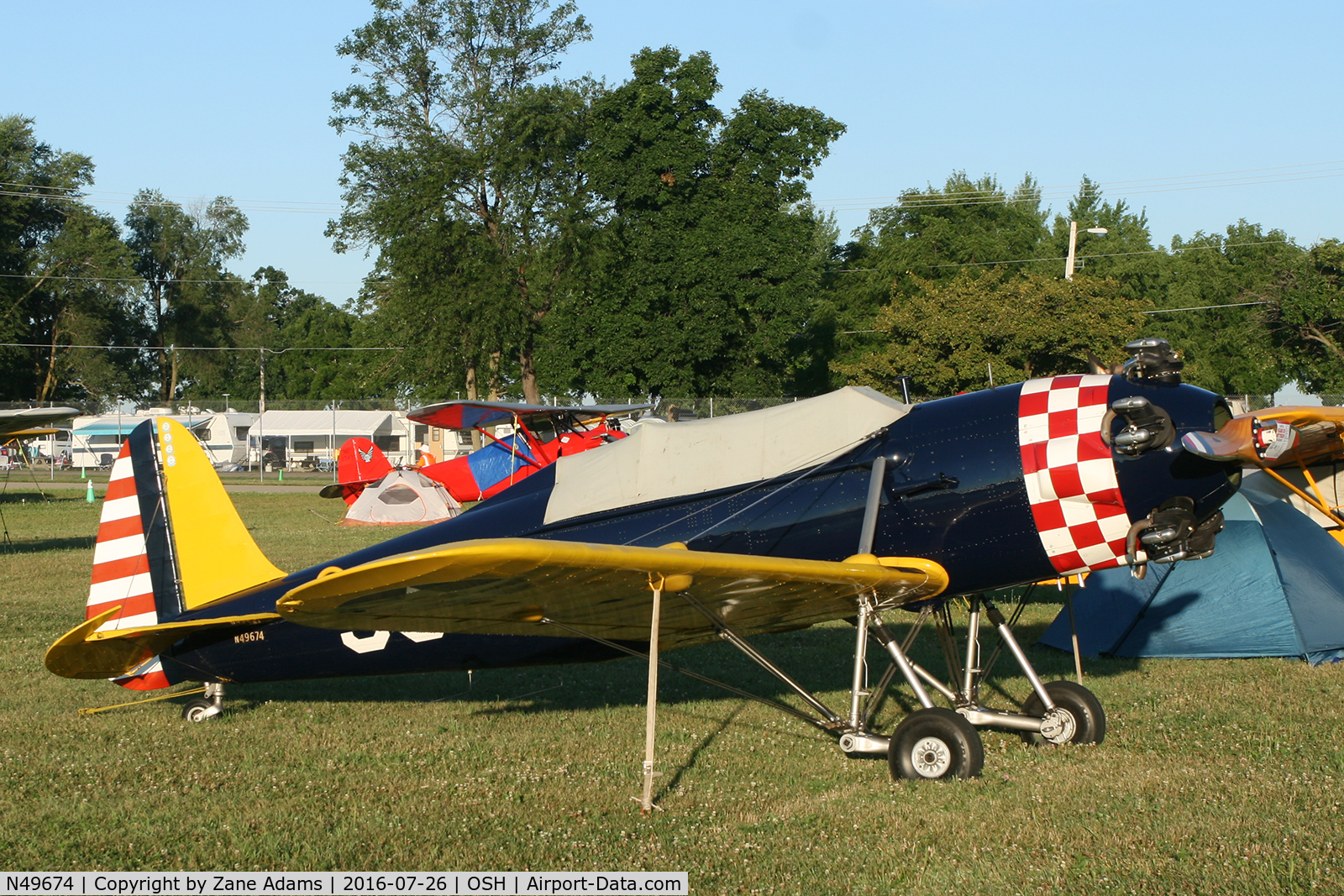 N49674, 1941 Ryan Aeronautical ST3KR C/N 1396, At the 2016 EAA AirVenture - Oshkosh, Wisconsin