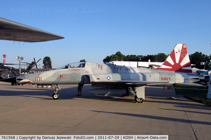 761568, Northrop F-5N Tiger II C/N L.1043, F-5N Tiger II 761568 AF-101 from VFC-111 Sundowners NAS Key West, FL