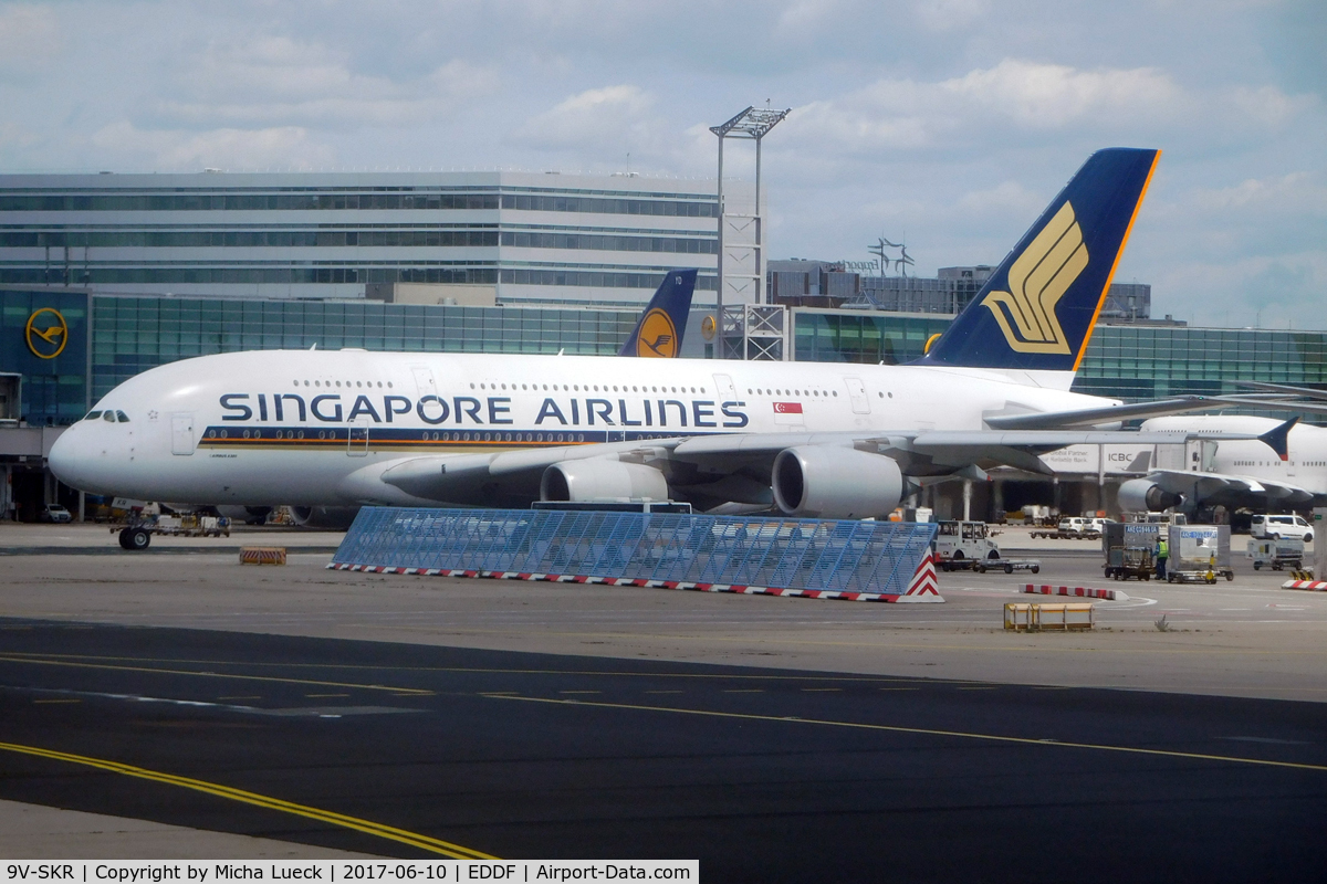 9V-SKR, 2011 Airbus A380-841 C/N 082, At Frankfurt