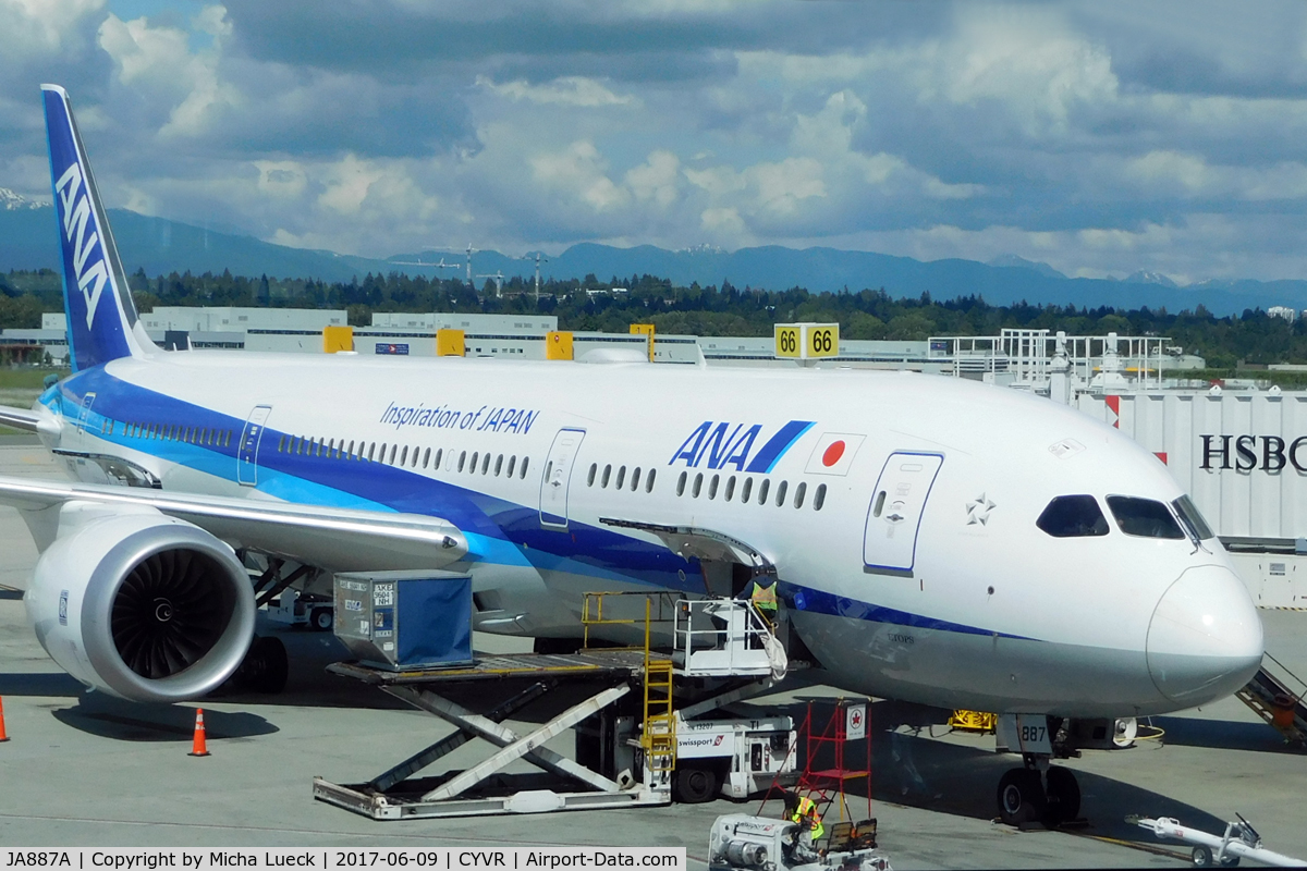 JA887A, 2016 Boeing 787-9 Dreamliner Dreamliner C/N 43874, At Vancouver