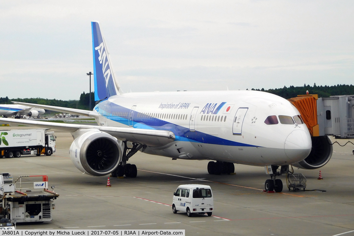 JA801A, 2011 Boeing 787-8 Dreamliner C/N 34488, At Narita