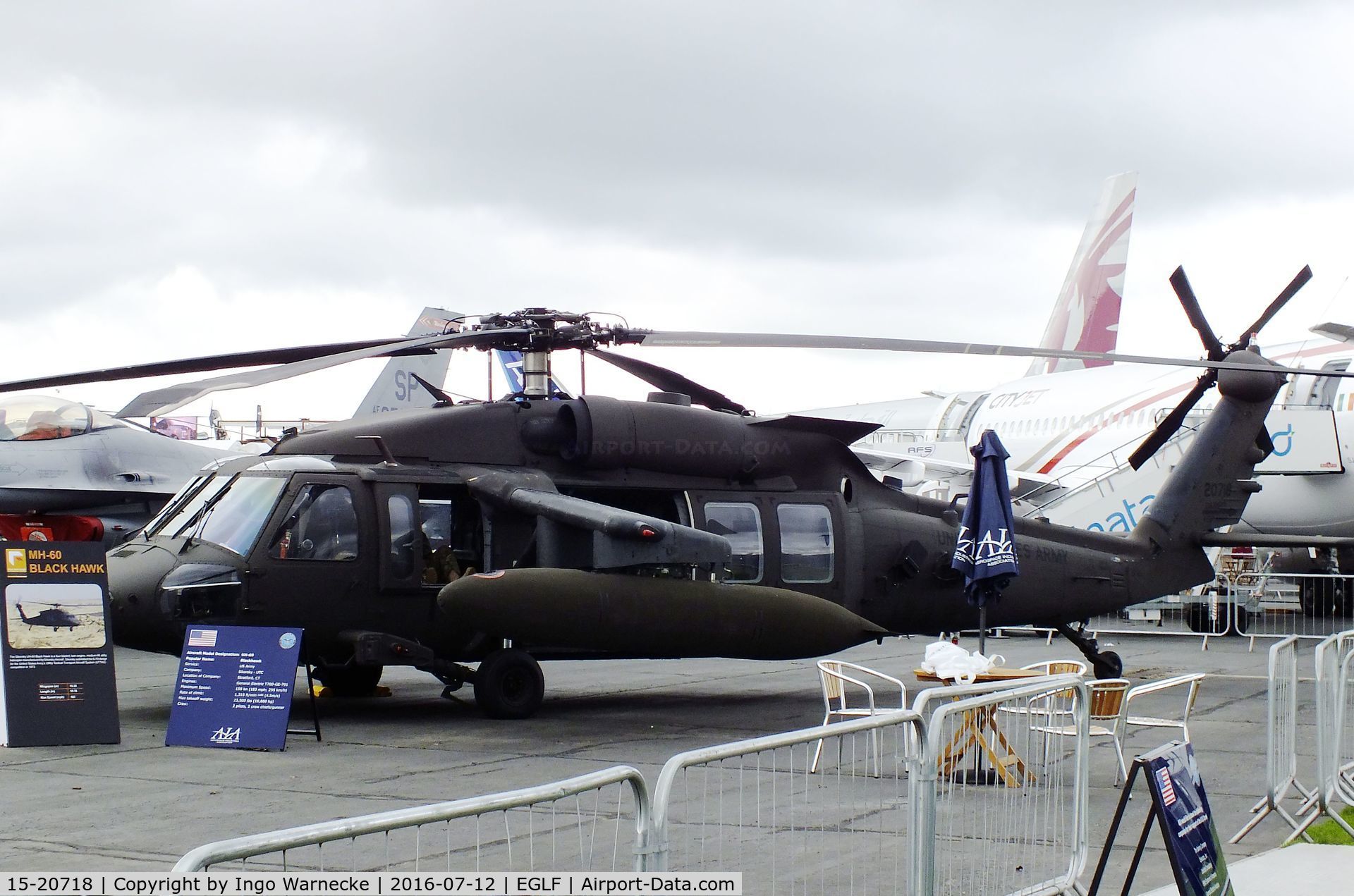 15-20718, Sikorsky UH-60M Black Hawk C/N 70-4596, Sikorsky UH-60M Black Hawk of th US Army at Farnborough International 2016