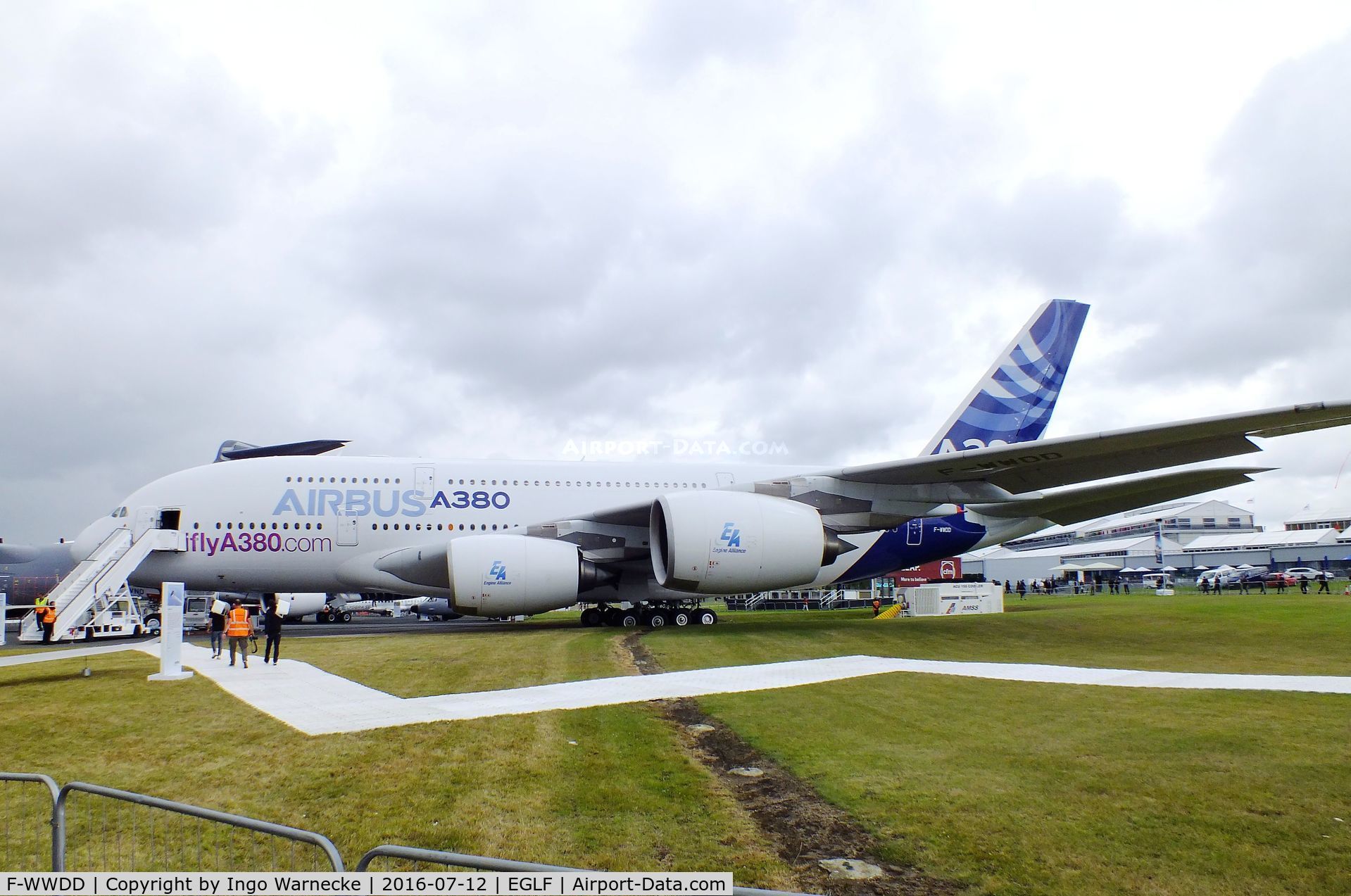 F-WWDD, 2005 Airbus A380-861 C/N 004, Airbus A380-861 at Farnborough International 2016