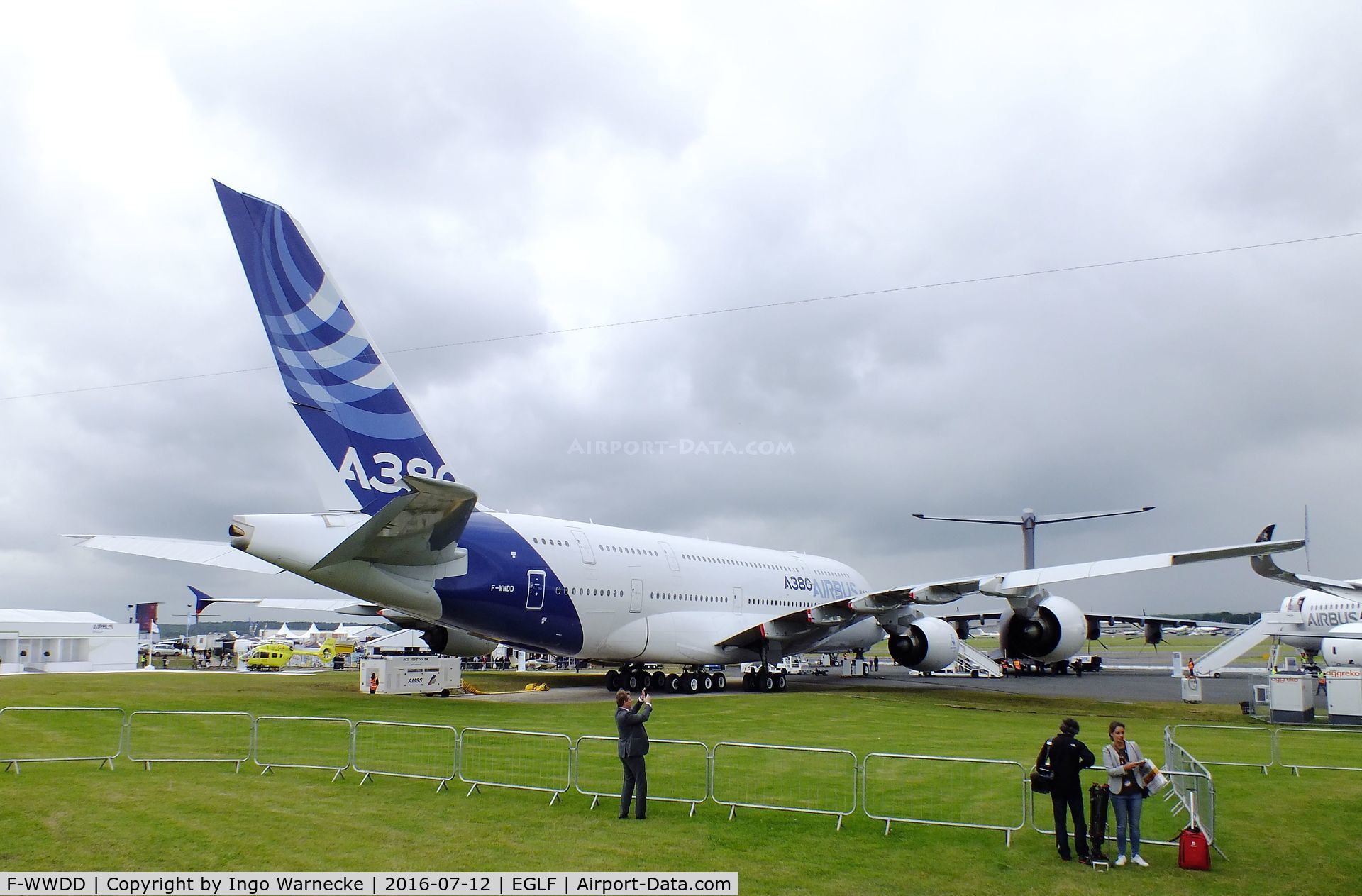 F-WWDD, 2005 Airbus A380-861 C/N 004, Airbus A380-861 at Farnborough International 2016