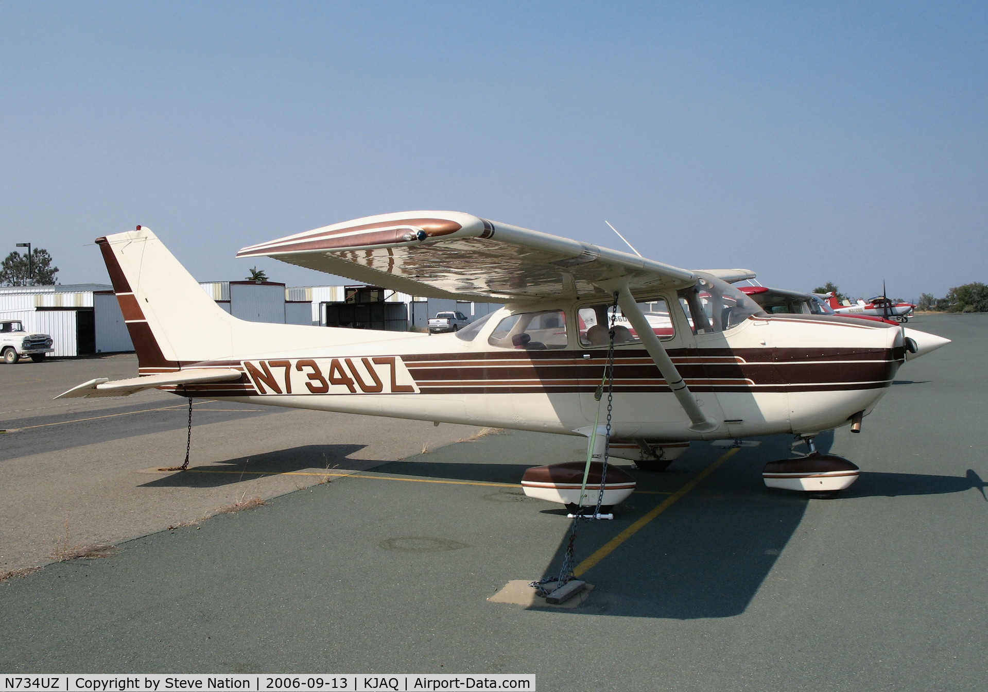 N734UZ, 1977 Cessna 172N C/N 17269137, Locally-based 1977 Cessna 172N Skyhawk @ Westover Field/Amador County Airport, Jackson, CA