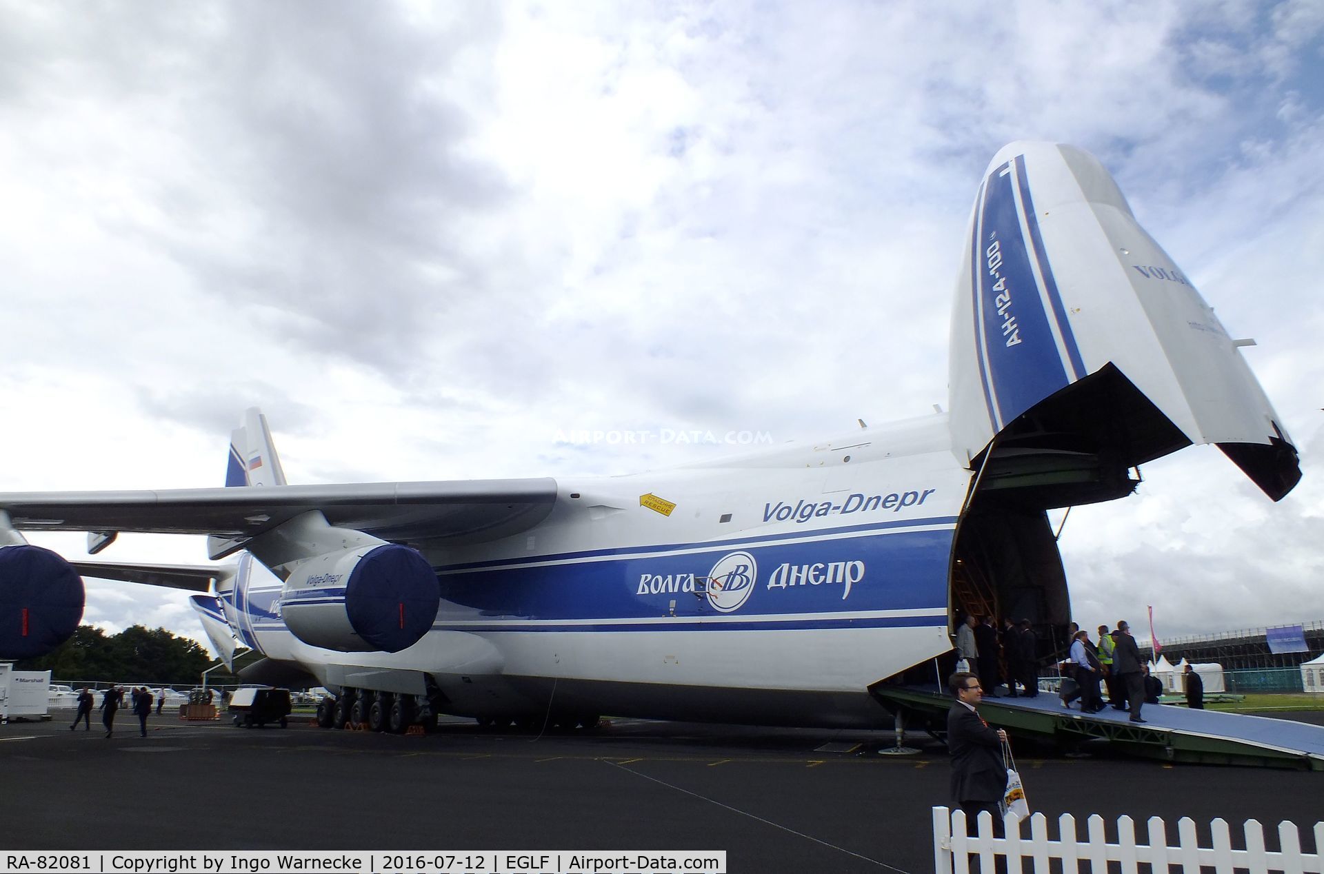 RA-82081, 2004 Antonov An-124-100M Ruslan C/N 9773051462165, Antonov An-124-100M Ruslan of Volga-Dnepr at Farnborough International 2016