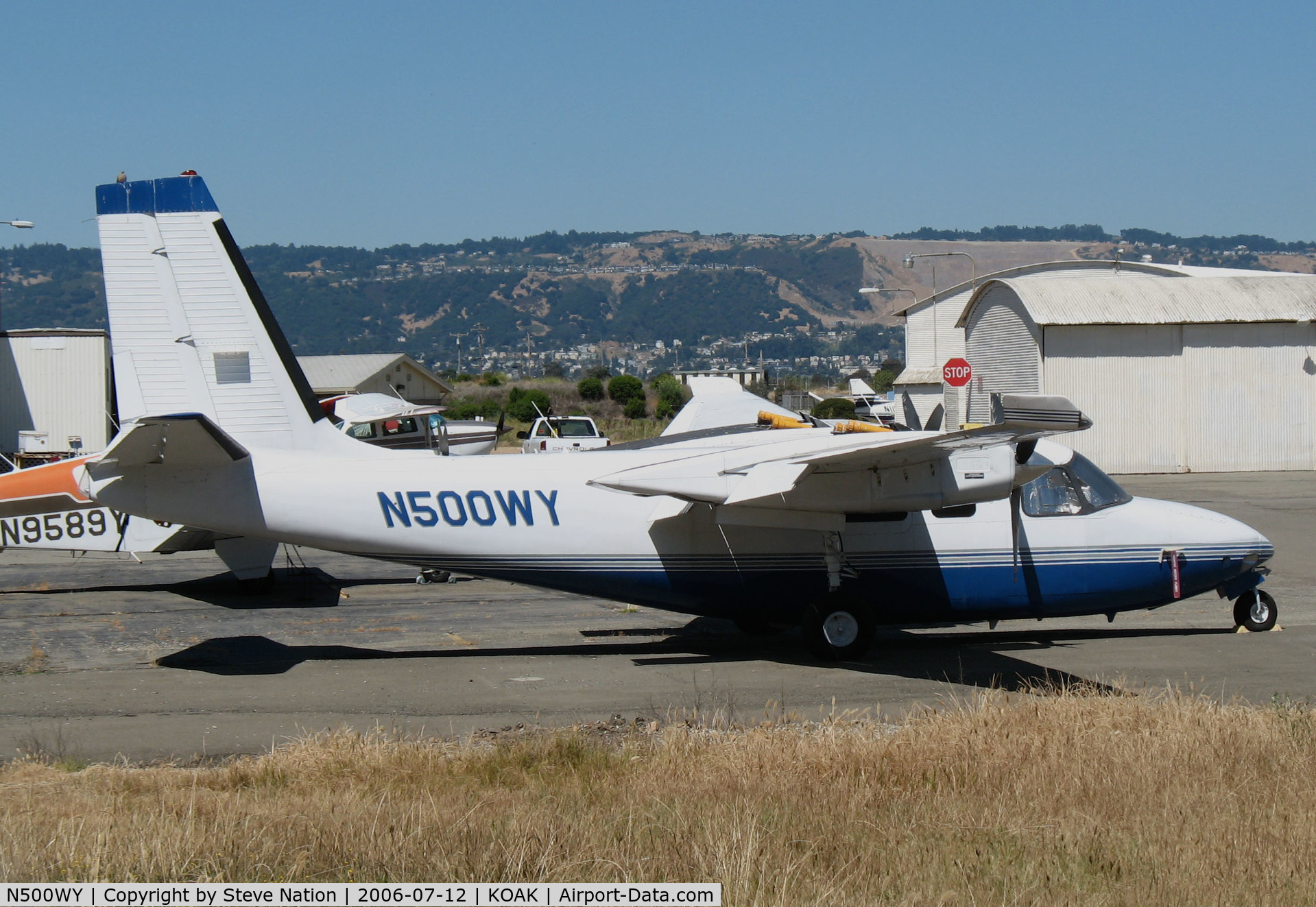 N500WY, 1963 Aero Commander 500B Commander C/N 500B-1297-112, Locally-based Aero Commander 500S on North Ramp @ Oakland international Airport, CA (may be false registration as this registration is/was assigned to a PC-12)