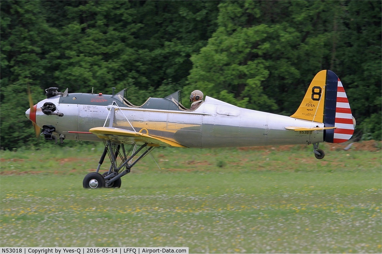 N53018, 1941 Ryan Aeronautical ST3KR C/N 1164, Ryan Aeronautical ST3KR, Take off rwy 28, La Ferté-Alais airfield (LFFQ) Airshow 2016