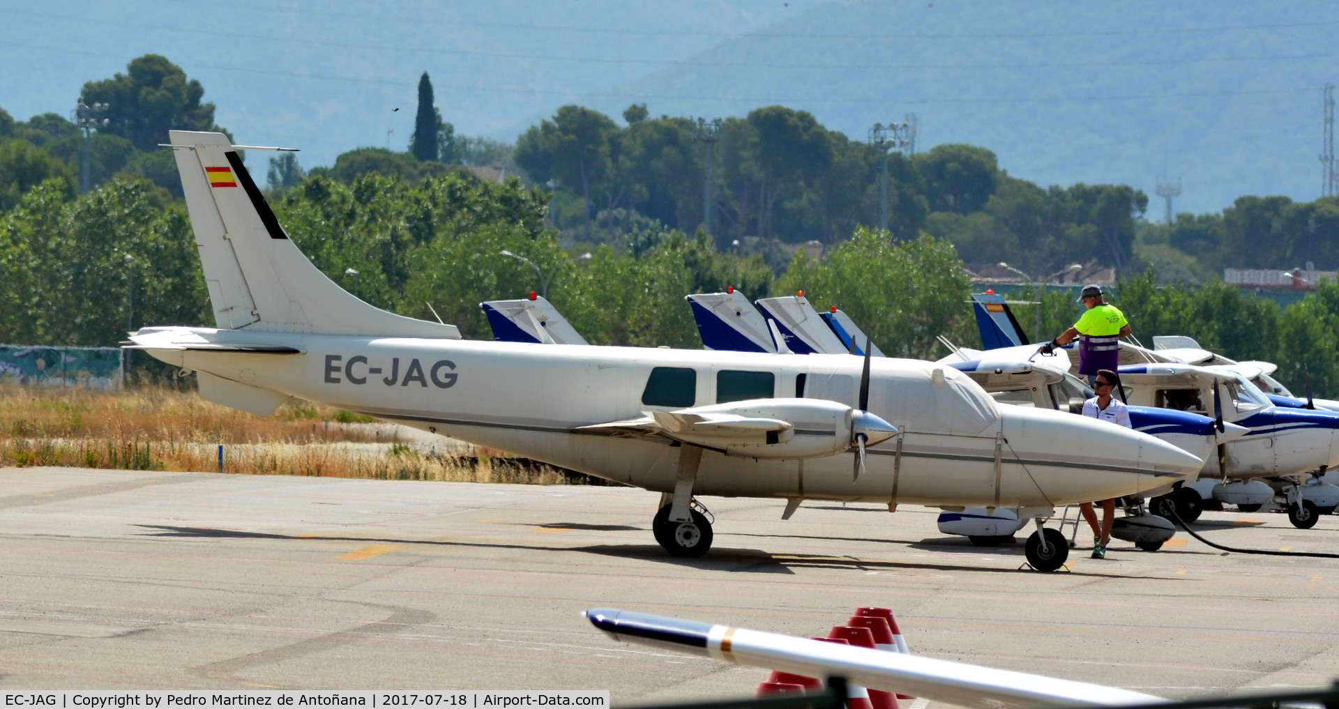 EC-JAG, Ted Smith Aerostar 601 C/N 61-0307-109, Aeropuerto Sabadell - España