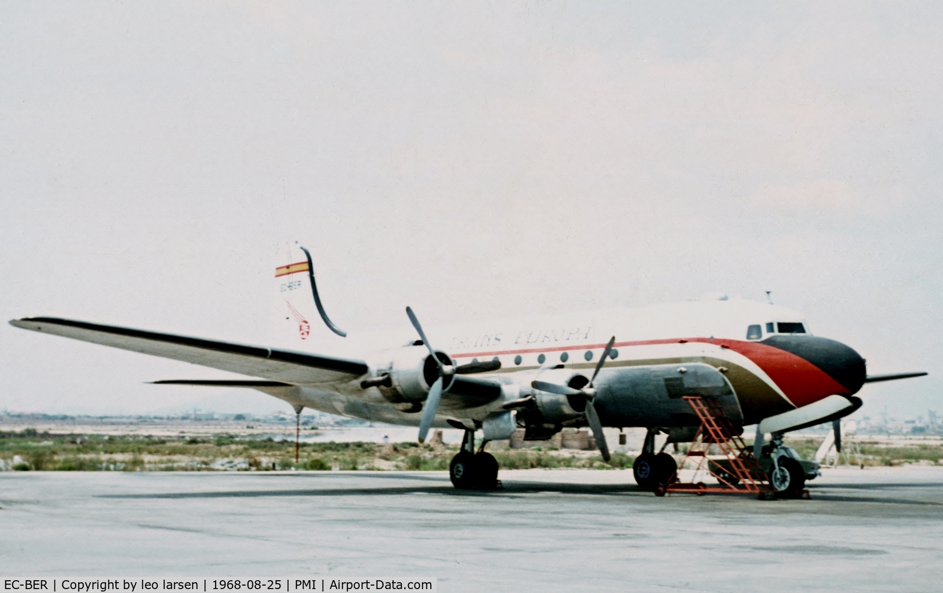 EC-BER, 1946 Douglas DC-4-1009 Skymaster C/N 42908, Palma de Mallorca PMI 25.8.1968