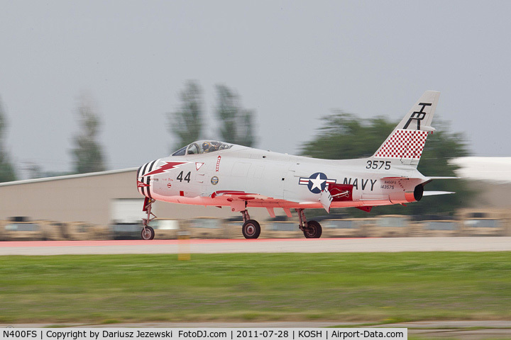 N400FS, 1958 North American AF-1E Fury C/N 244-83, North American FJ-4B Fury CN 143575 - Dr. Rich Sugden, N400FS