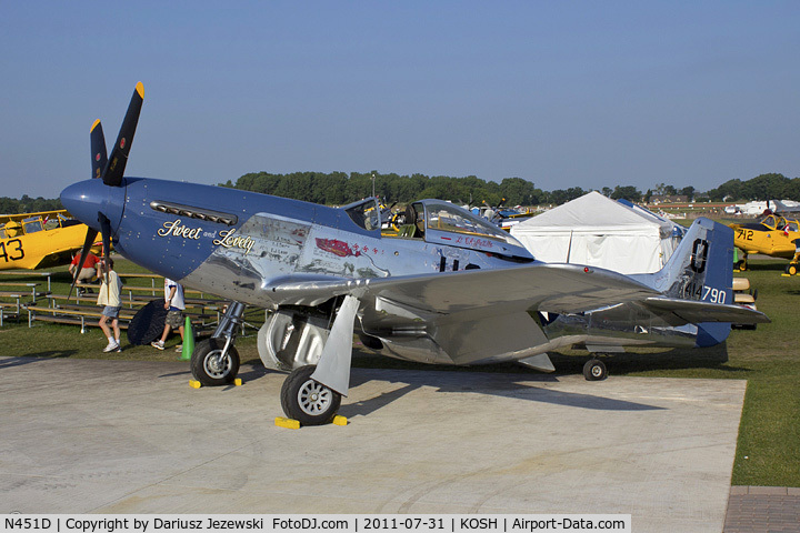 N451D, 1944 North American P-51D Mustang C/N 44-73279BB, North American P-51D Mustang Sweet and Lovely CN 44-73279BB, NL451D