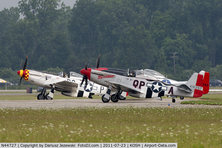 N44727, 1944 North American P-51D Mustang C/N 122-39198, North American P-51D Mustang N44727