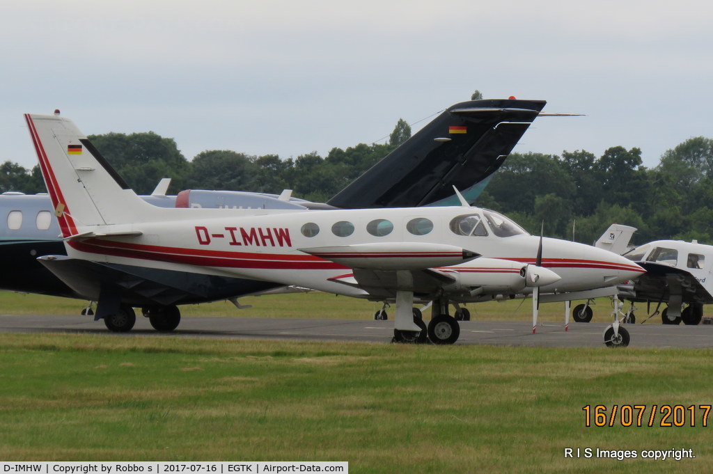 D-IMHW, Cessna 340A C/N 340A1518, D-IMHW seen at Oxford Kidlington Airport.