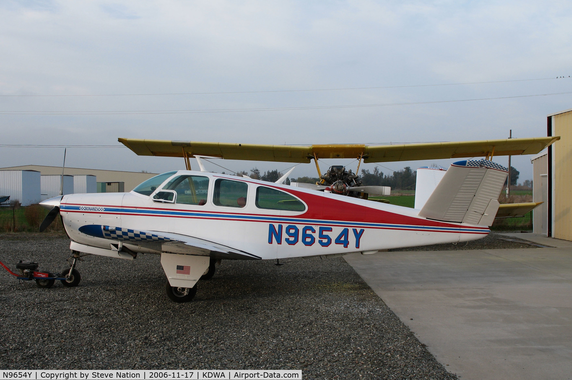 N9654Y, 1962 Beech P35 Bonanza C/N D-7073, Locally-based 1962 Beech P35 Bonanza @ Yolo County Airport, Woodland, CA