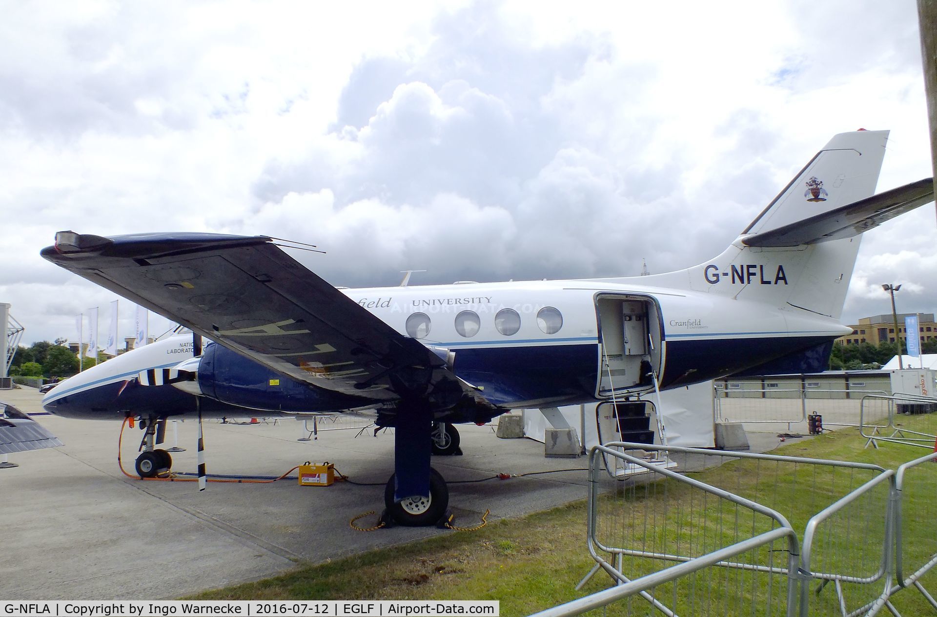 G-NFLA, 1984 British Aerospace BAe-3102 Jetstream 31 C/N 637, BAe Jetstream 3102 of Cranfield University / National Flying Laboratory Centre at Farnborough International 2016
