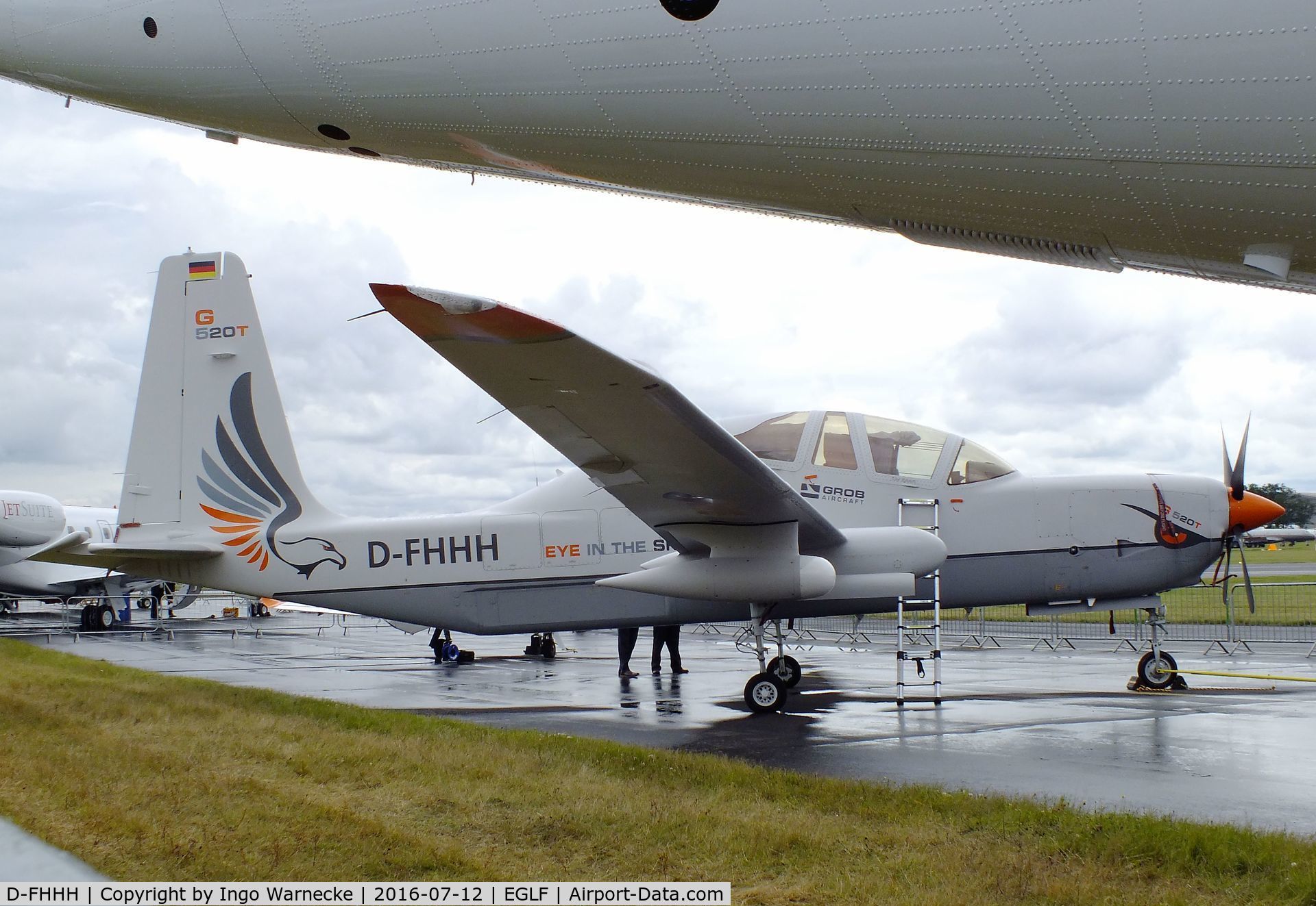 D-FHHH, Grob G-520T Egrett II C/N 10200, Grob G.520T Egrett II at Farnborough International 2016
