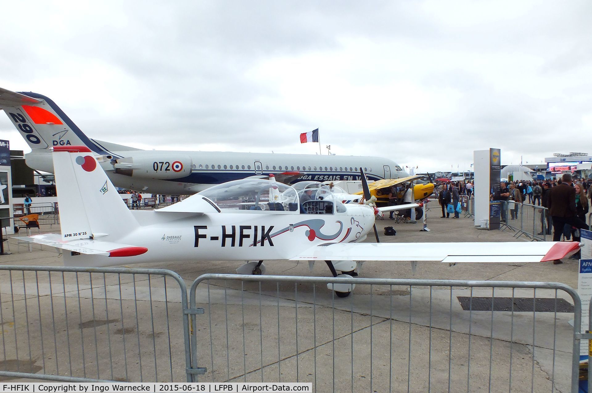 F-HFIK, 2015 Issoire APM 30 Lion C/N 35, Issoire APM 30 Lion at the Aerosalon 2015, Paris