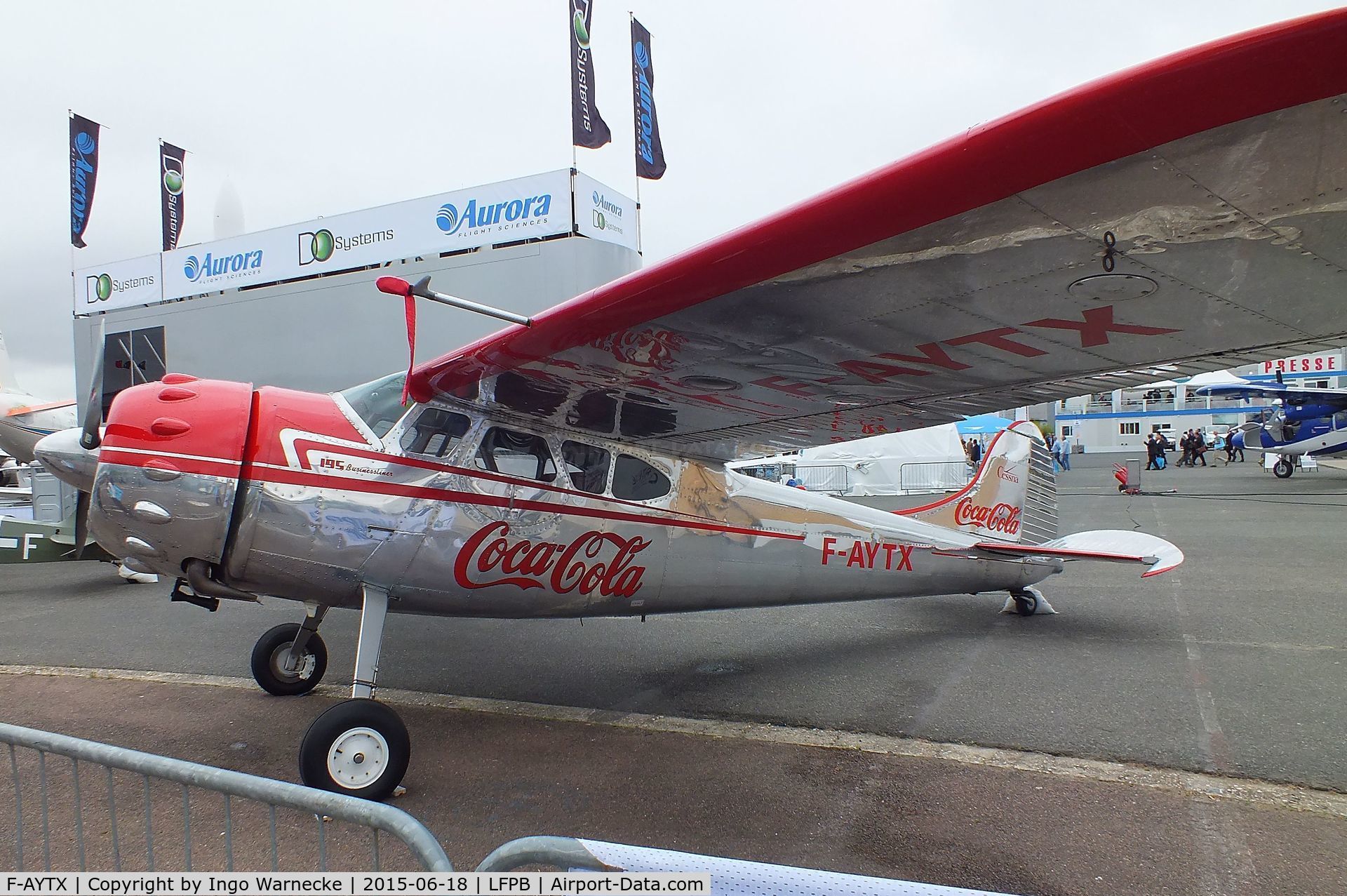 F-AYTX, 1950 Cessna 195 C/N 7496, Cessna 195 Businessliner at the Aerosalon 2015, Paris