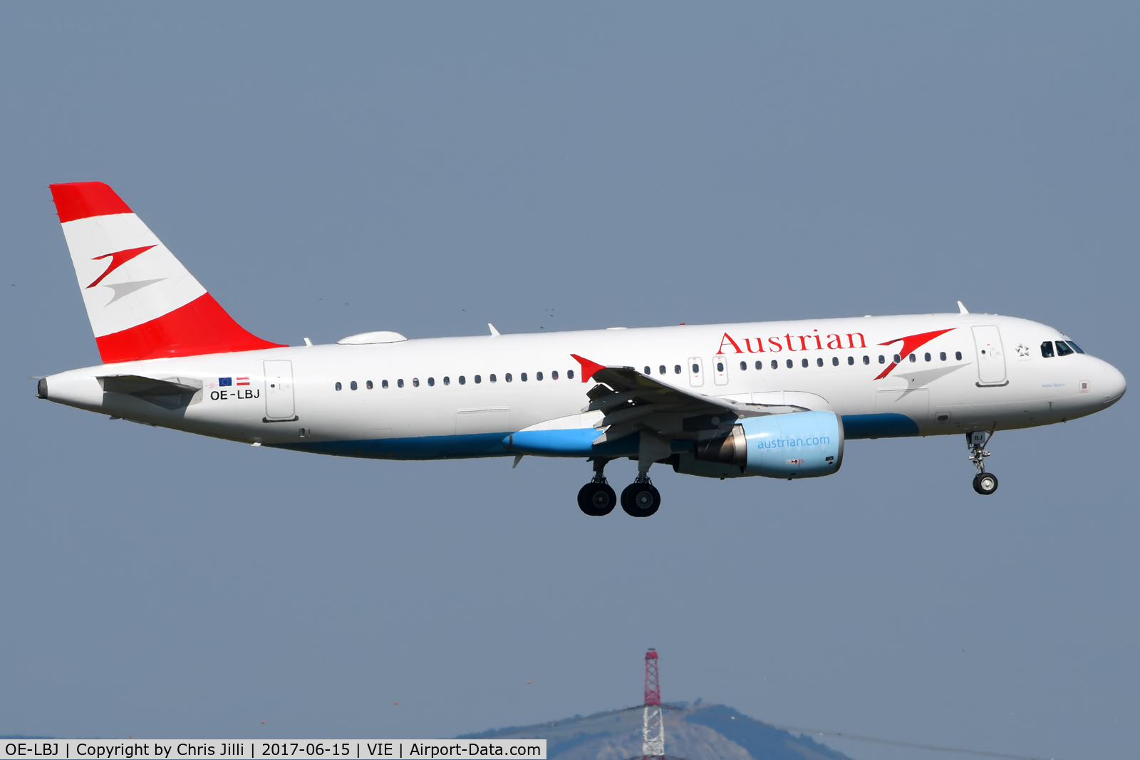 OE-LBJ, 2001 Airbus A320-214 C/N 1553, Austrian Airlines