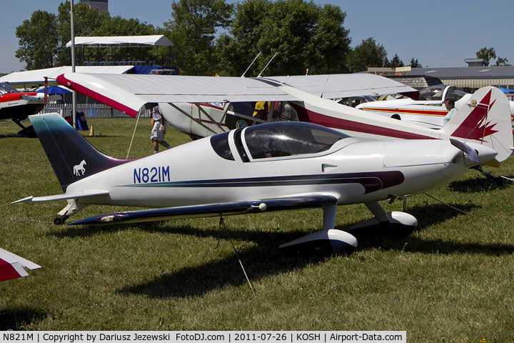 N821M, 1995 Aero Designs Pulsar XP C/N 298, Pulsar XP CN 298, N821M