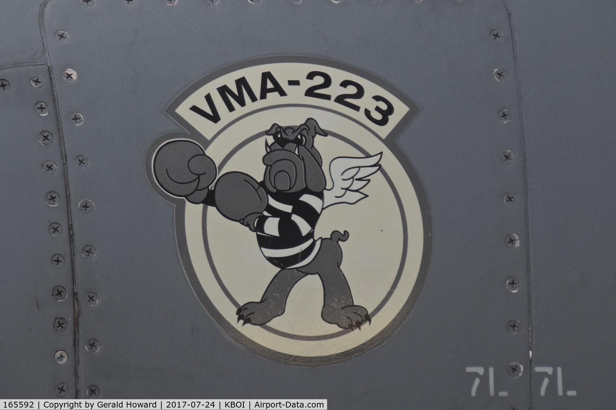 165592, Boeing AV-8B+(R)-25-MC Harrier II Plus C/N B329, VMA-223 