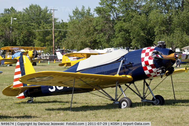 N49674, 1941 Ryan Aeronautical ST3KR C/N 1396, Ryan Aeronautical ST-3KR (PT-22) CN 1396, N49674