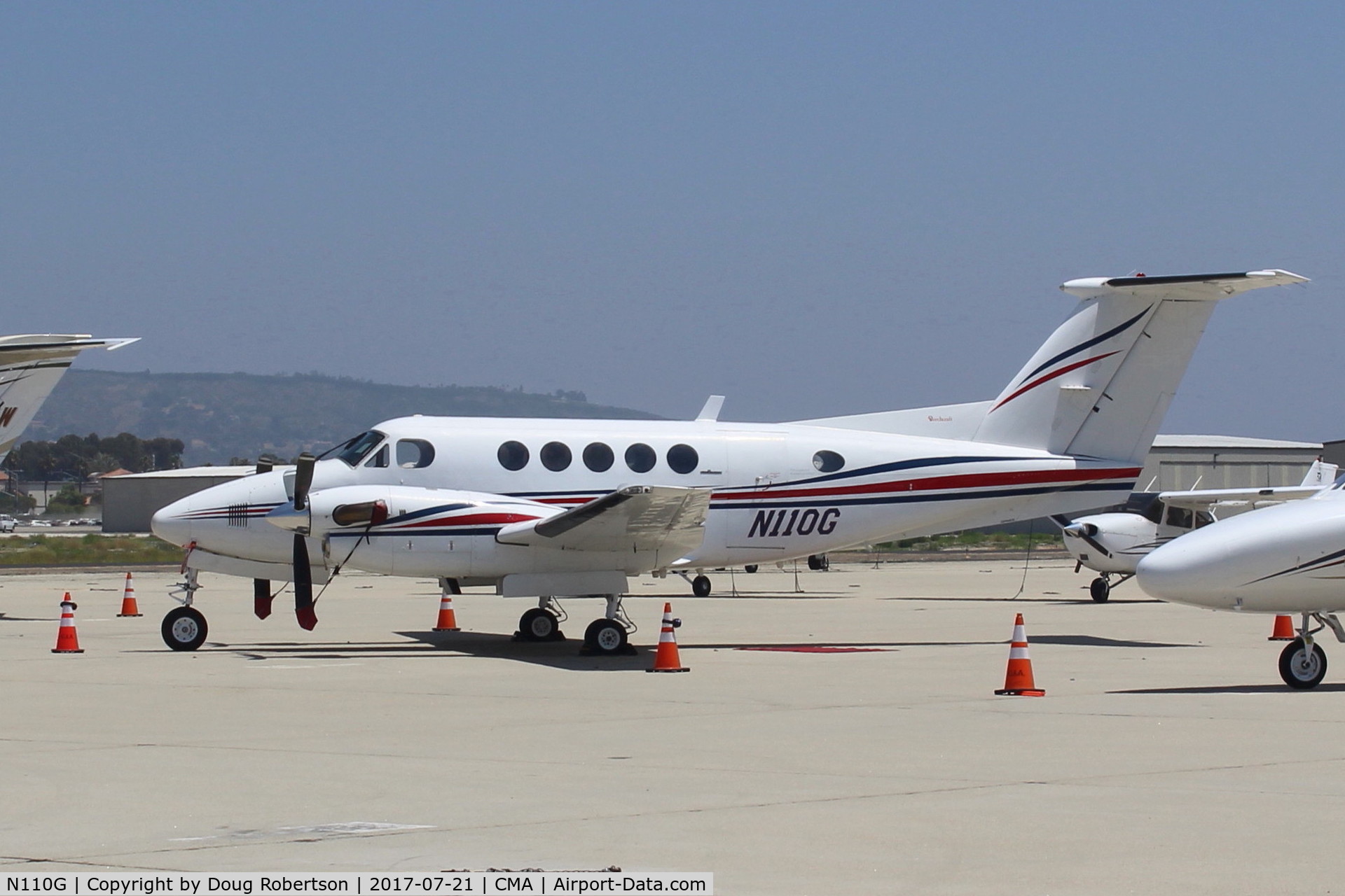 N110G, 1980 Beech 200 Super King Air C/N BB-792, 1980 Beech 200 SUPER KING AIR, 2 P&W UACL PT6A-41 Turboprops, 850 SHp each. 333 MPH.