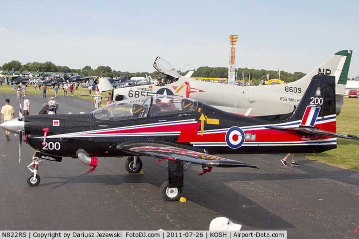 N822RS, 1989 Short S-312 Tucano T1 C/N S025/T25, Short Brothers Plc S312 Tucano T MK1 CN T25, N822RS