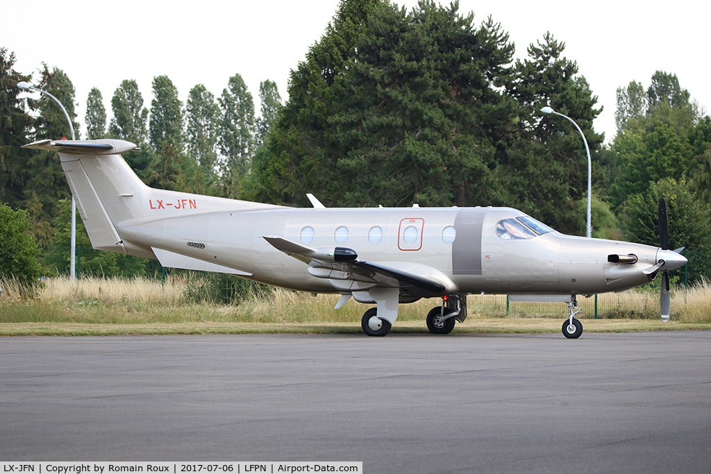 LX-JFN, 2007 Pilatus PC-12/47 C/N 855, Parked