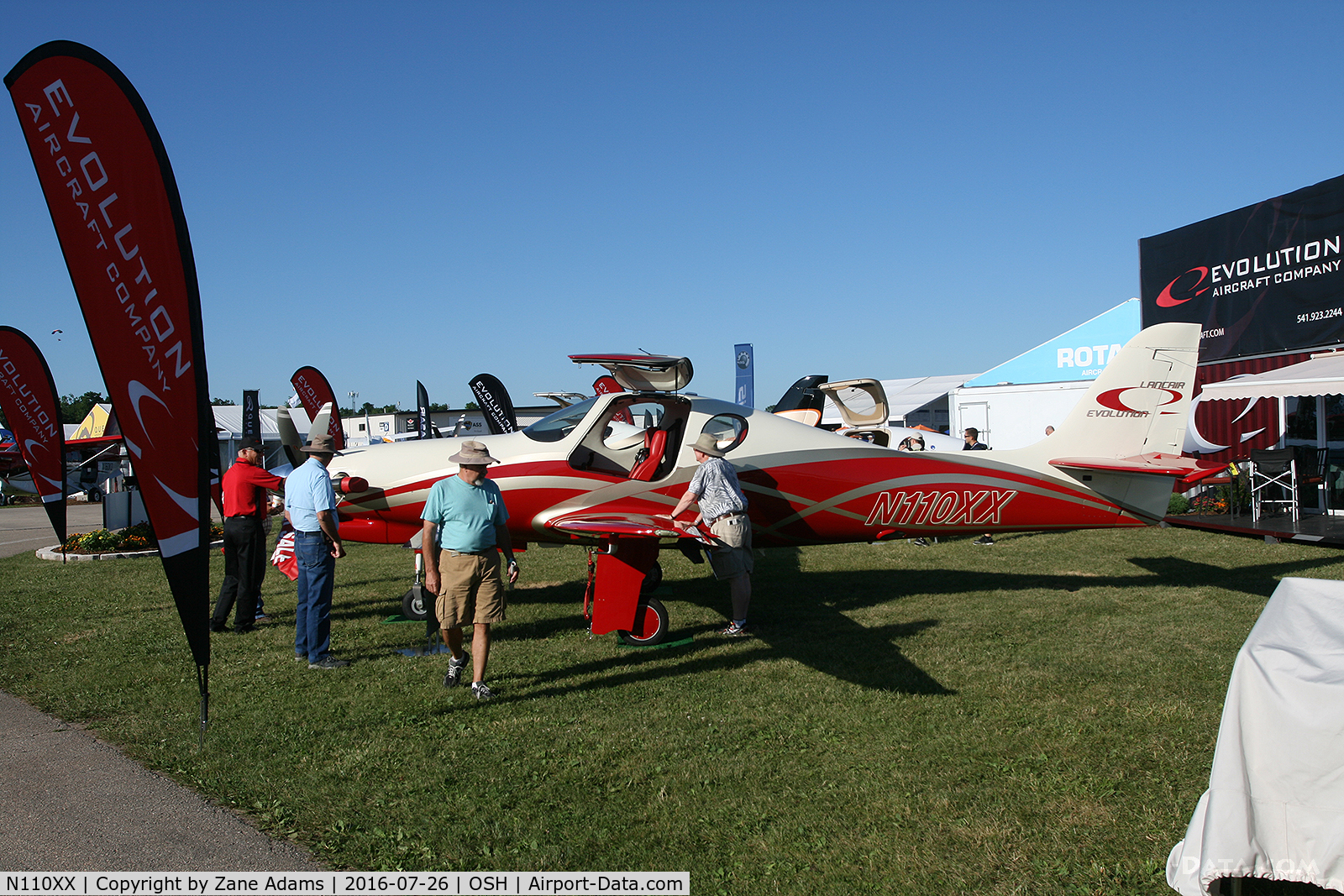 N110XX, 2013 Lancair Evolution C/N EVO-045, At the 2016 EAA AirVenture - Oshkosh, Wisconsin
