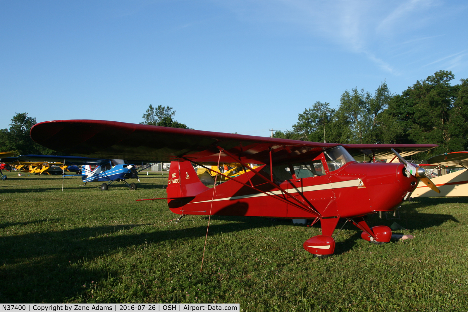 N37400, 1942 Interstate S-1A-65F Cadet C/N 243, At the 2016 EAA AirVenture - Oshkosh, Wisconsin