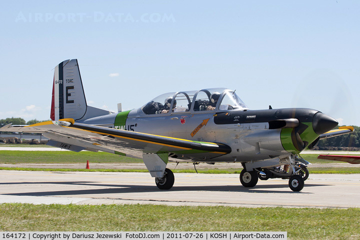 164172, Beech T-34C Turbo Mentor C/N GL-352, T-34C Turbo Mentor 164172 E CoNA from TAW-5 NAS Whiting Field, FL