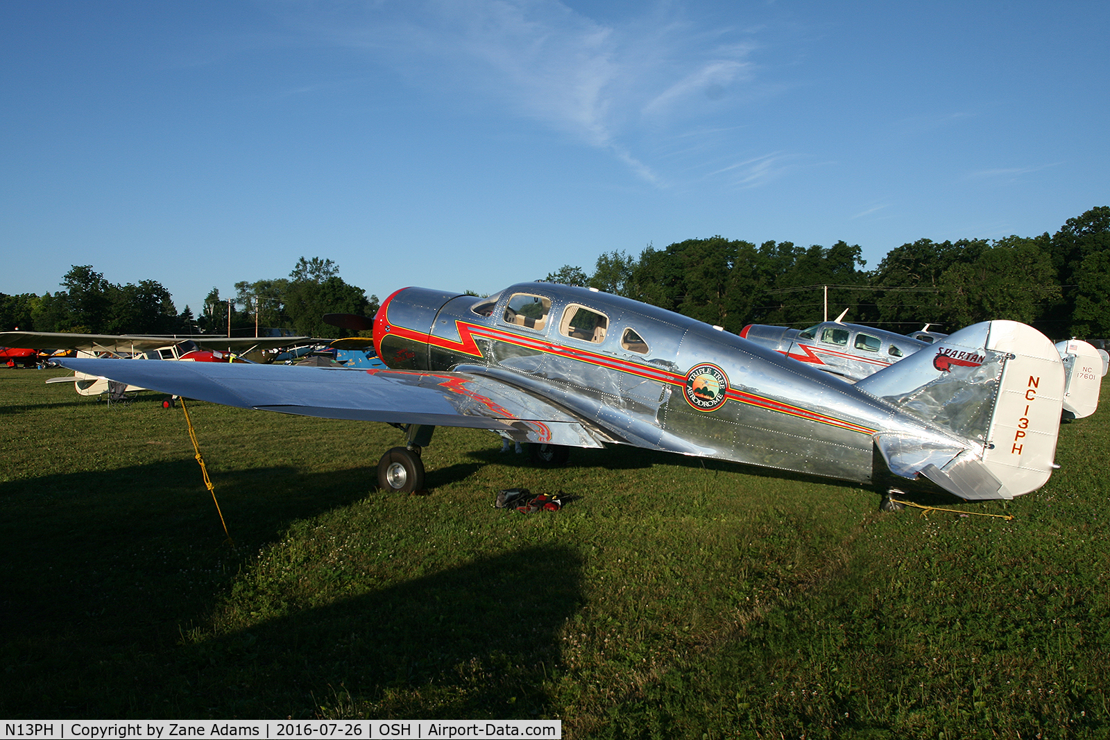 N13PH, 1938 Spartan 7W Executive C/N 13, At the 2016 EAA AirVenture - Oshkosh, Wisconsin