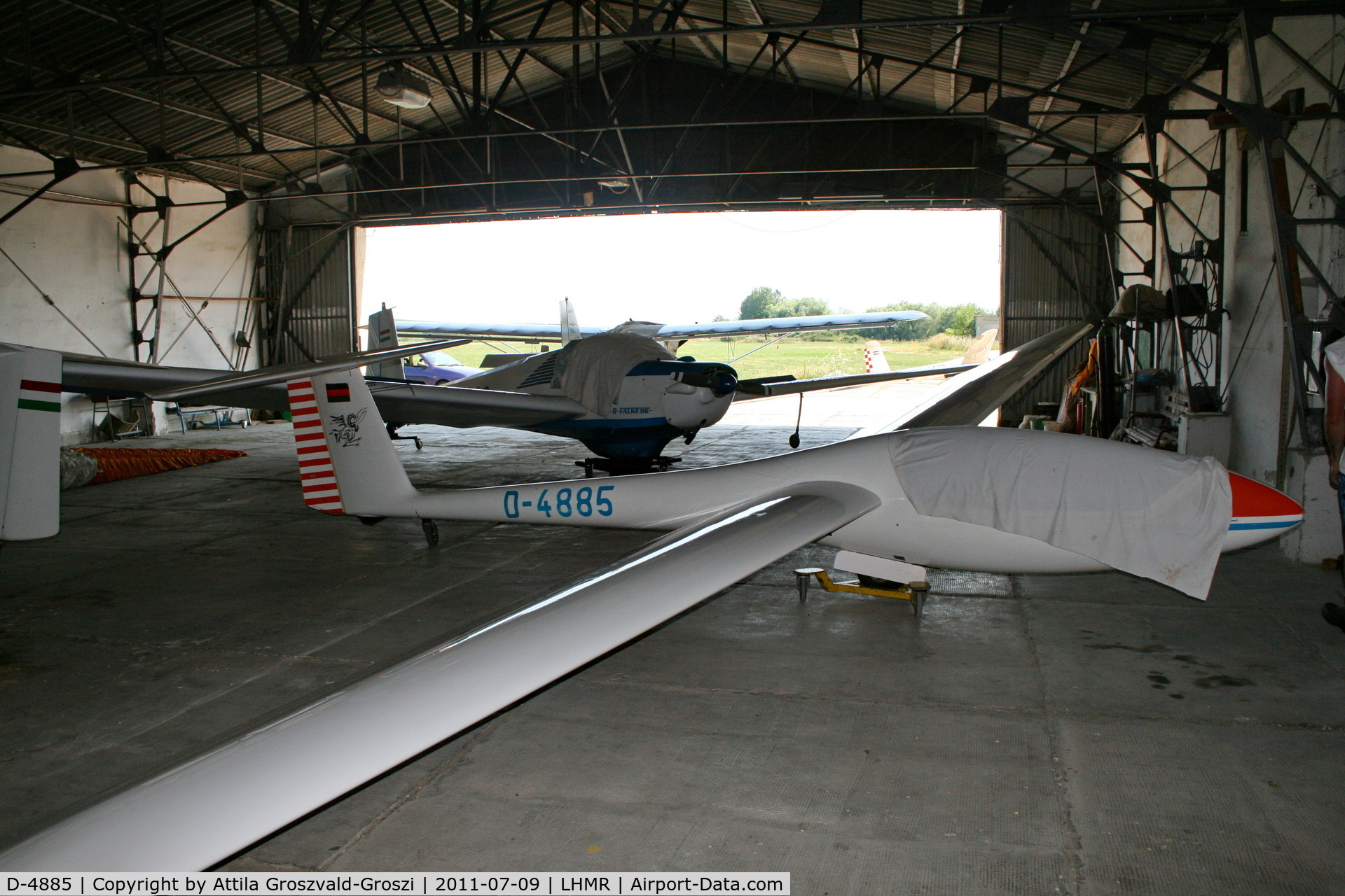 D-4885, Grob G-102S Stand Astir II C/N 5006S, Maklár Airfield, Hungary