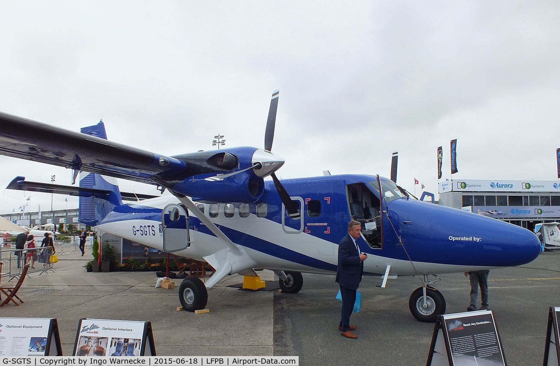 G-SGTS, 2014 Viking DHC-6-400 Twin Otter C/N 918, Viking (De Havilland Canada) DHC-6-400 Twin Otter at the Aerosalon 2015, Paris