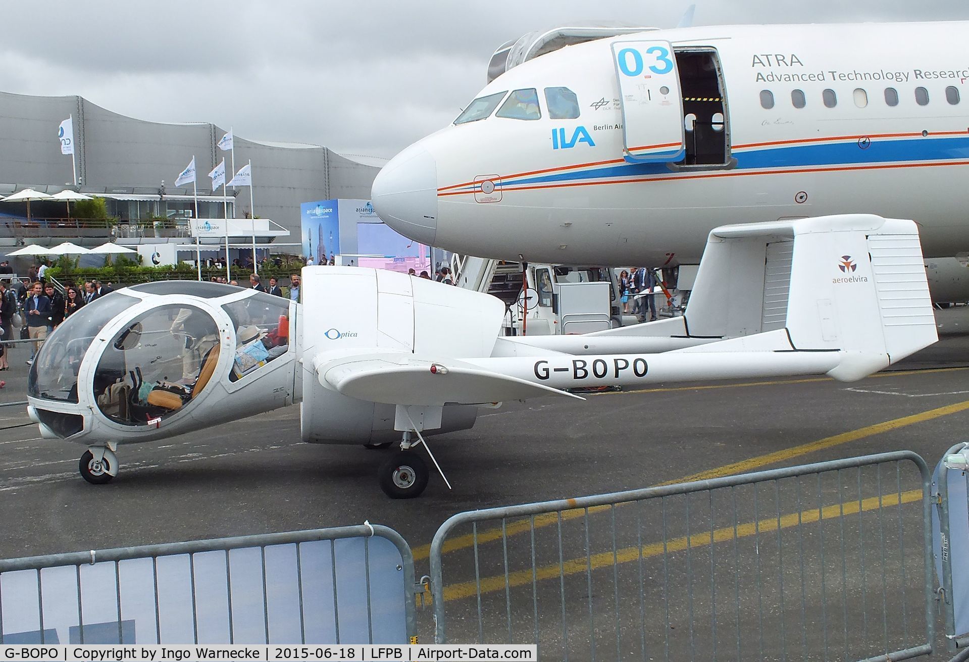 G-BOPO, 1993 Edgley EA7 Optica C/N EA7-021, Edgley EA7 Optica at the Aerosalon 2015, Paris