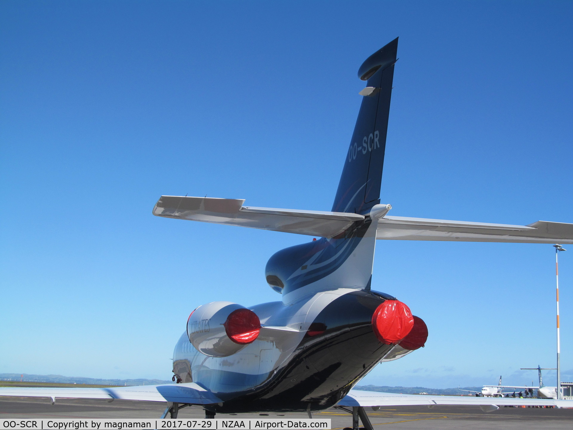 OO-SCR, 2004 Dassault Falcon 900EX C/N 130, rear ended