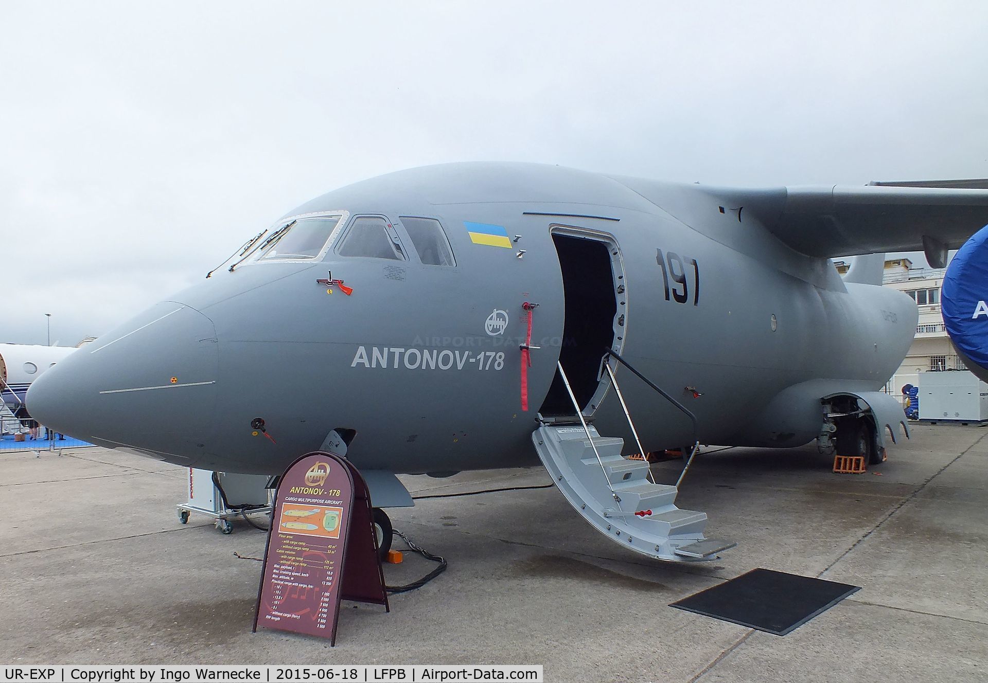 UR-EXP, 2015 Antonov An-178 C/N 178/01-01, Antonov An-178 at the Aerosalon 2015, Paris