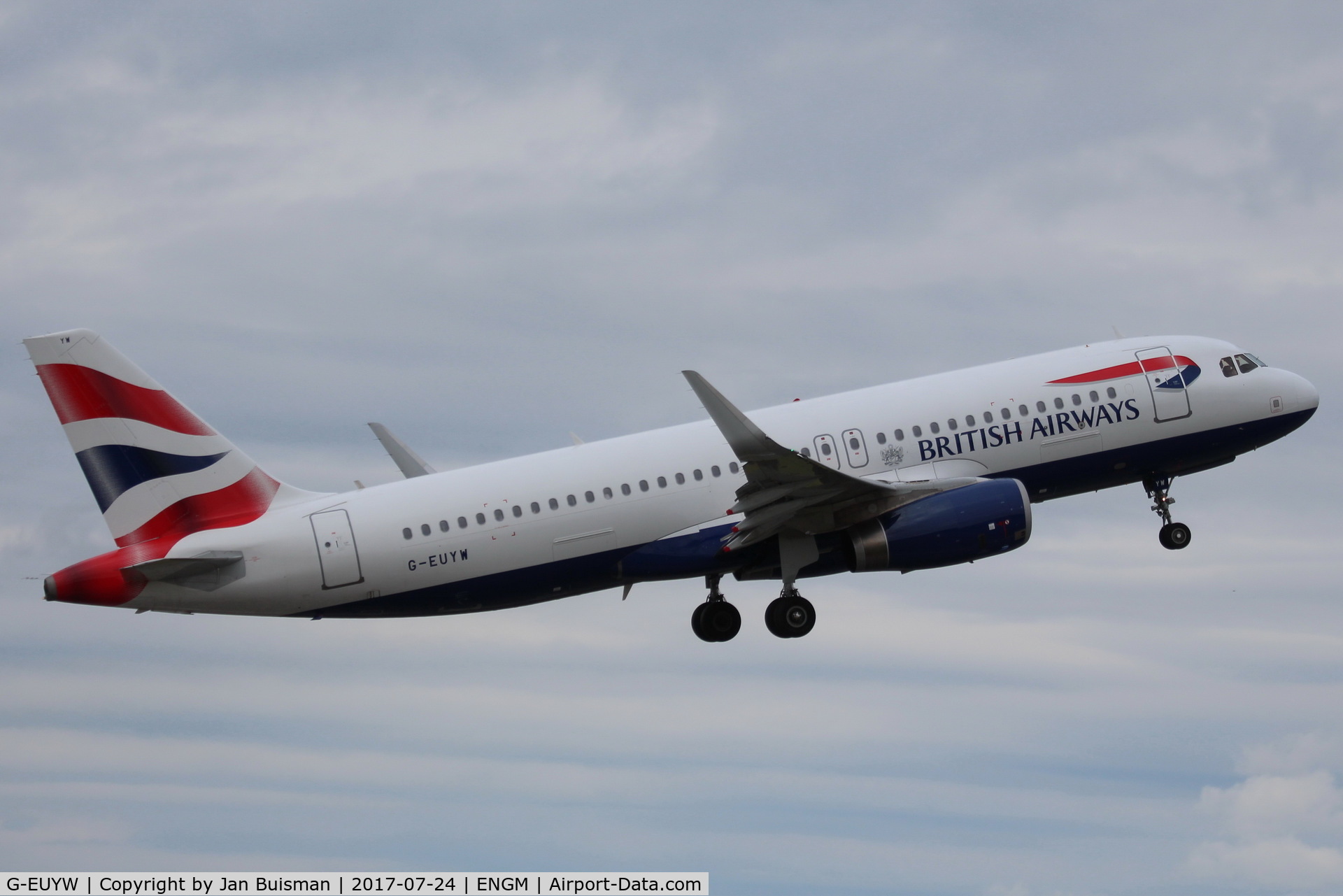 G-EUYW, 2014 Airbus A320-232 C/N 6129, British Airways
