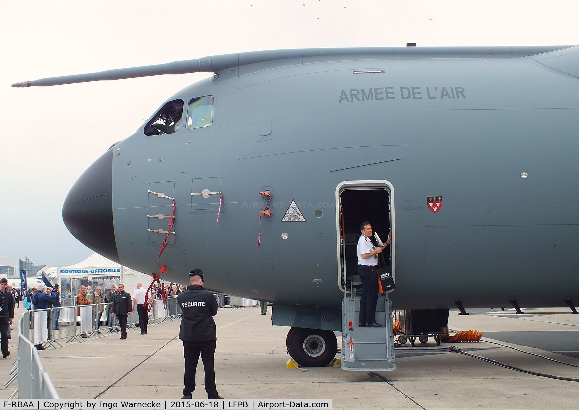 F-RBAA, 2013 Airbus A400M Atlas C/N 007, Airbus A400M Atlas of the Armee de l'Air at the Aerosalon 2015, Paris
