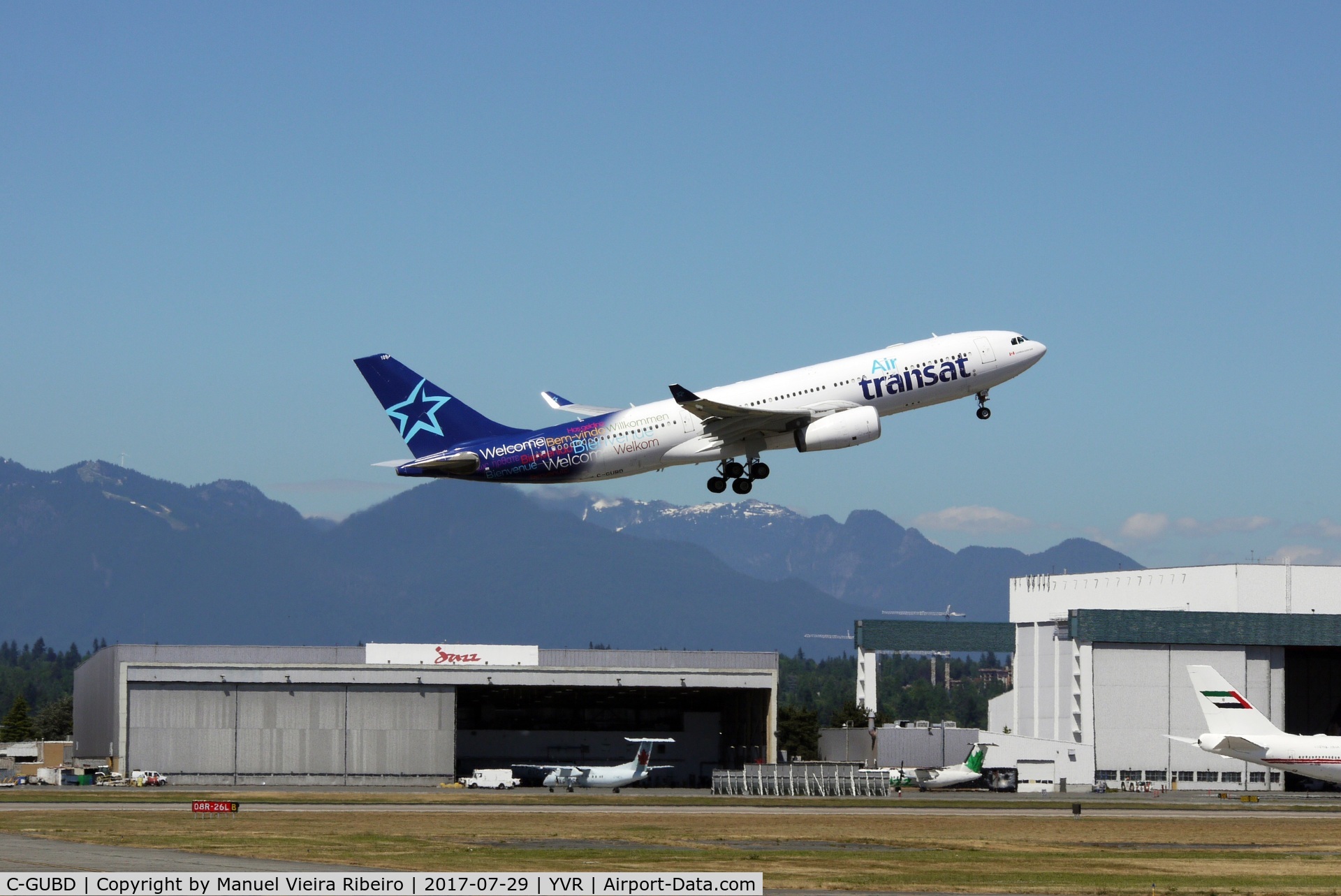 C-GUBD, 2003 Airbus A330-243 C/N 536, Departure from YVR