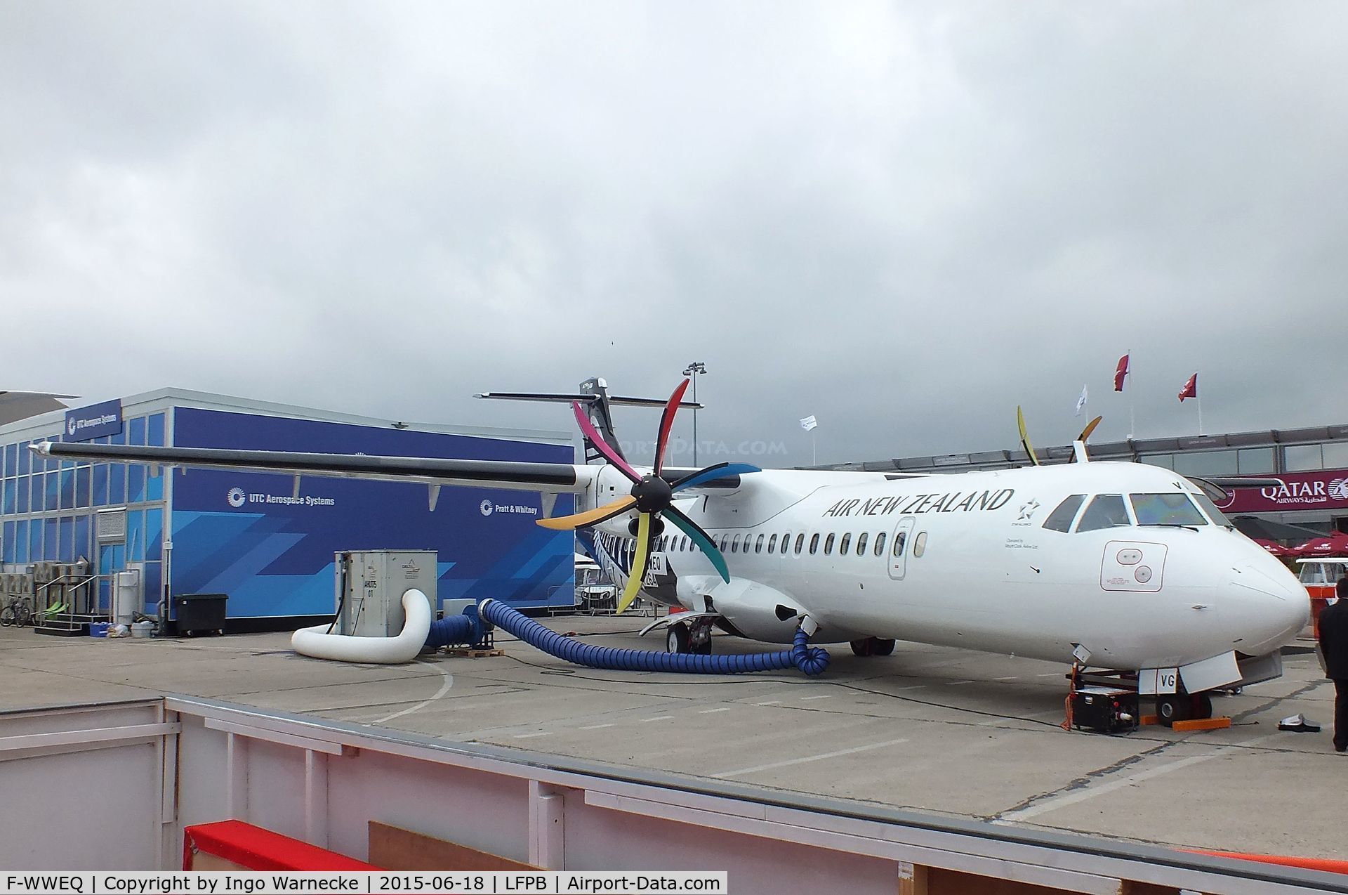 F-WWEQ, 2015 ATR 72-600 C/N 1264, ATR 72-600 of Air New Zealand at the Aerosalon 2015, Paris