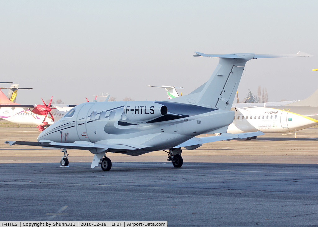 F-HTLS, 2012 Embraer EMB-500 Phenom 100 C/N 50000283, Parked at his home base...